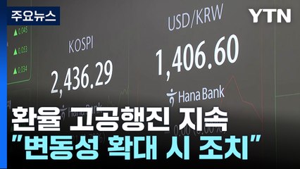 외환당국 '구두개입'에도...환율 1,400원대 요지부동 / YTN