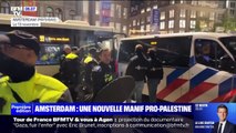 Amsterdam: nouvelle vague d'arrestations lors d'une manifestation pro-palestinienne interdite