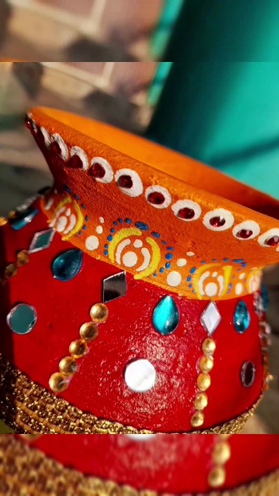 Diy kalash decoration!! #kalash decoration #diy #kalash design