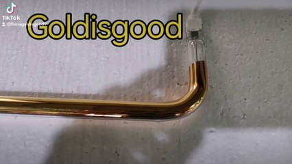 532mm 220v 1000w Frame pattern All gold plated  Halogen Heating Lamp for High-Temperature Curing of Ink from Goldisgood