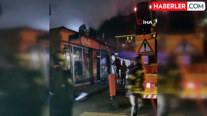 Erzurum'da Çay Ocağında Yangın Paniği