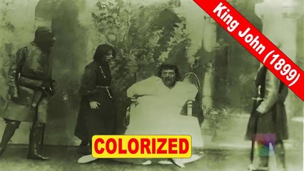 The King's Death at Winstead (1899) | King John | Beerbohm Tree, the Great English Actor | Colorized Movie