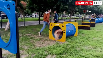Erdemli'de Geri Dönüşüm ile Yapılan Pati Park Açıldı