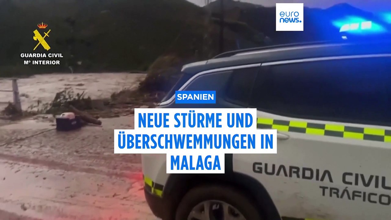 Spanien: Neue Stürme und Überschwemmungen in der südspanischen Provinz Malaga