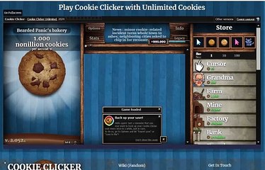 Cookie Clicker Video with Unlimited Cookies