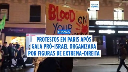 Milhares protestam em Paris antes do jogo de futebol entre França e Israel