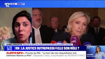 Procès du RN: Laure Lavalette estime qu'il y a "une volonté de se faire Marine Le Pen, de ruiner le RN"
