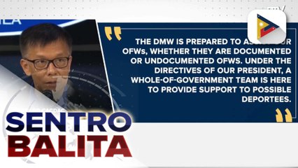 DMW, tiniyak ang pagtulong sa undocumented Filipinos sa U.S. sa harap ng banta ng mass deportation