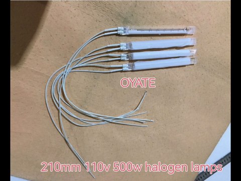 210mm 110v 500w single ended halogen bulbs infrared heat tubes