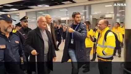 "Daje Mister", l'arrivo a Fiumicino di Claudio Ranieri
