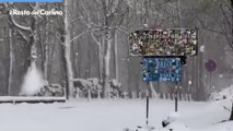 Il video della prima neve in Appennino romagnolo