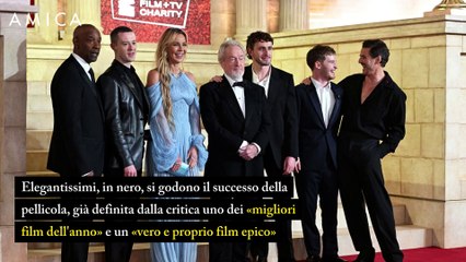 Re Carlo divo con Paul Mescal e Pedro Pascal sul red carpet de "Il Gladiatore II"