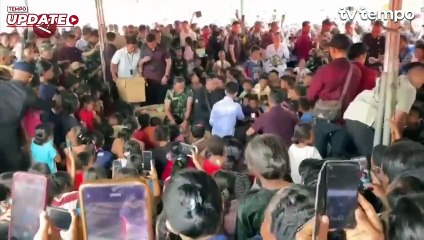 Wapres Gibran Kunjungi Posko Pengungsian Erupsi Gunung Lewotobi