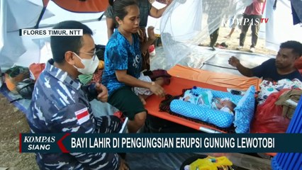 Bayi Lahir di Pengungsian Erupsi Gunung Lewotobi, Orangtua Namai Sang Anak Gibran