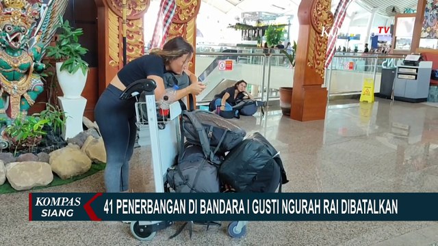 Imbas Erupsi Gunung Lewotobi, 41 Penerbangan Dibatalkan di Bandara I Gusti Ngurah Rai Bali