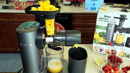 Ninja JC151 NeverClog Cold Press Juicer, Powerful Slow Juicer with Total Pulp Control, Countertop, Electric, 2 Pulp