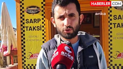 Sarp Sınır Kapısı'nda Çalışan Taksici Esnafı: "Ktif Çalışan Taksicilere Vergide ve Mazotta İndirim Uygulanmalı"