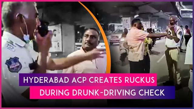 Hyderabad: Traffic ACP Tries To Save Friends From Breath Analyser Test, Booked After Video Surfaces