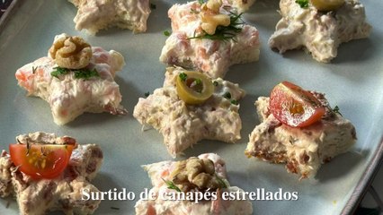 Deliciosos Canapés de Estrella con Pan de Molde para Tus Fiestas ✨ - thumbnail