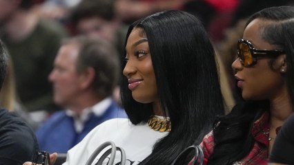 Angel Reese practising 3-point shooting