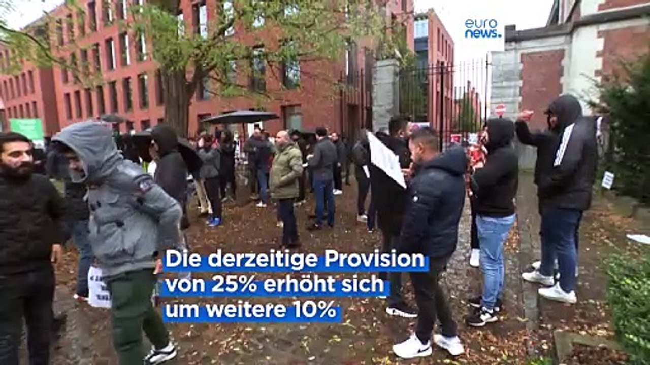 Brüsseler App-Fahrer protestieren gegen hohe Provisionen und E-Fahrzeugpflicht