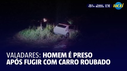 Homem é preso após fugir com carro roubado por mais de 10 km