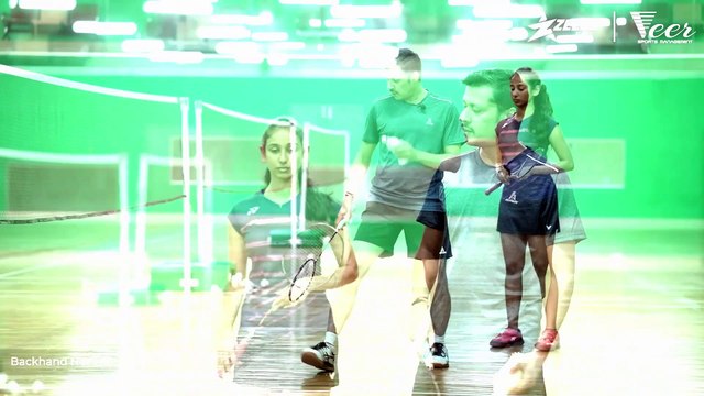 Badminton - Backhand net lift