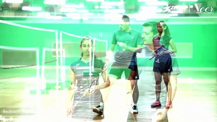 Badminton - Backhand net lift