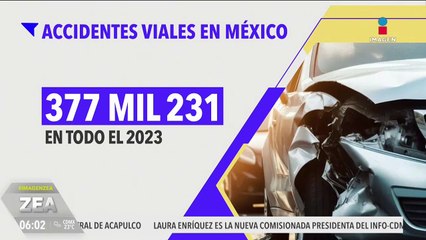 Accidentes de tránsito, una de las principales causas de muerte en México