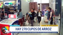 Persisten las largas filas en Emapa por arroz, en Cochabamba solo hay 270 cupos para este jueves