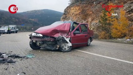 Karabük'te feci kaza... İki araç çarpıştı: Yaralılar var!