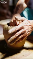 Indian Clay art (Terracotta Clay Tea Kettle)