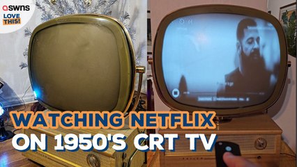 Watching Netflix on a 1950s TV
