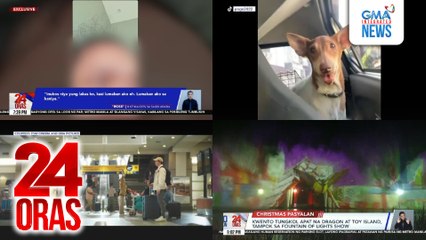 24 Oras: (Part 3) Asong ayaw lisanin ang bahay ng namayapang amo; “Hello, Love, Again", highest 1st day grossing local film; Kwento tungkol apat na dragon at toy island, tampok sa fountain of lights show, atbp.