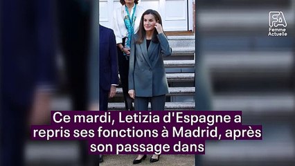 L'hommage de Letizia d'Espagne aux sinistrés