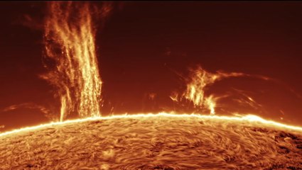 Watch 100,000 -  Mile-High Solar Prominence Soar Above Sun