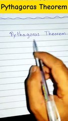 Pythagoras Theorem Formula for Right angled Triangle