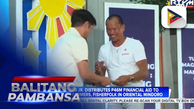 PBBM distributes P46-M financial aid to typhoon-hit farmers, fisherfolk in Oriental Mindoro