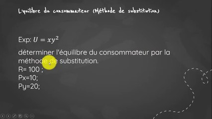 La Méthode de Substitution _ Optimiser les Choix en Microéconomie pour le Consommateur séance 2