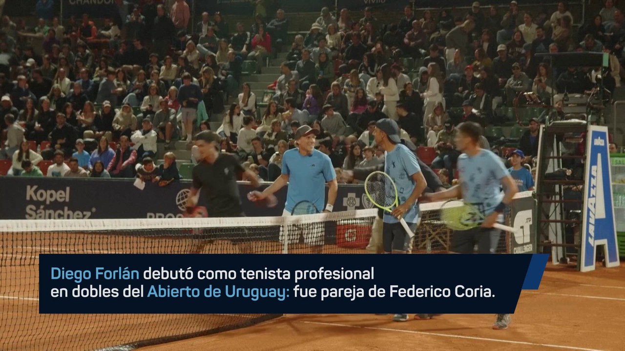 Diego Forlán debuta en el tenis profesional: "No esperaba tanta repercusión"