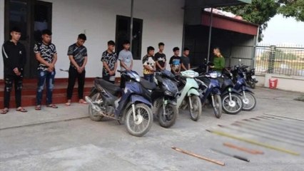 Thái Bình: Khởi tố nhóm thanh, thiếu niên gây rối với hung khí