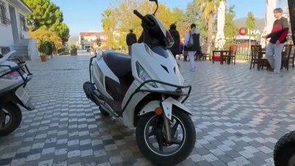 Ipone ile motosikletini takas etti, üzerine de 10 gün bedava kavurma yiyecek