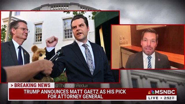Eric Swalwell is in pure denial over Trump's selection of Matt Gaetz for Attorney General