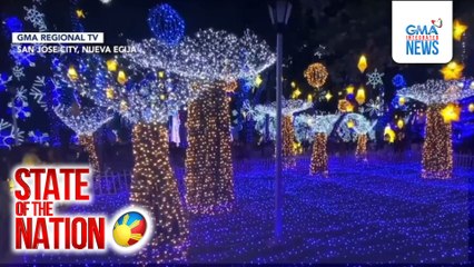 Mga giant christmas tree at iba't ibang christmas lights, tampok sa ilang plaza | SONA