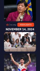 Today's headlines: ICC & Rodrigo Duterte, Kathryn & Alden, EJ Obiena | The wRap | November 14, 2024