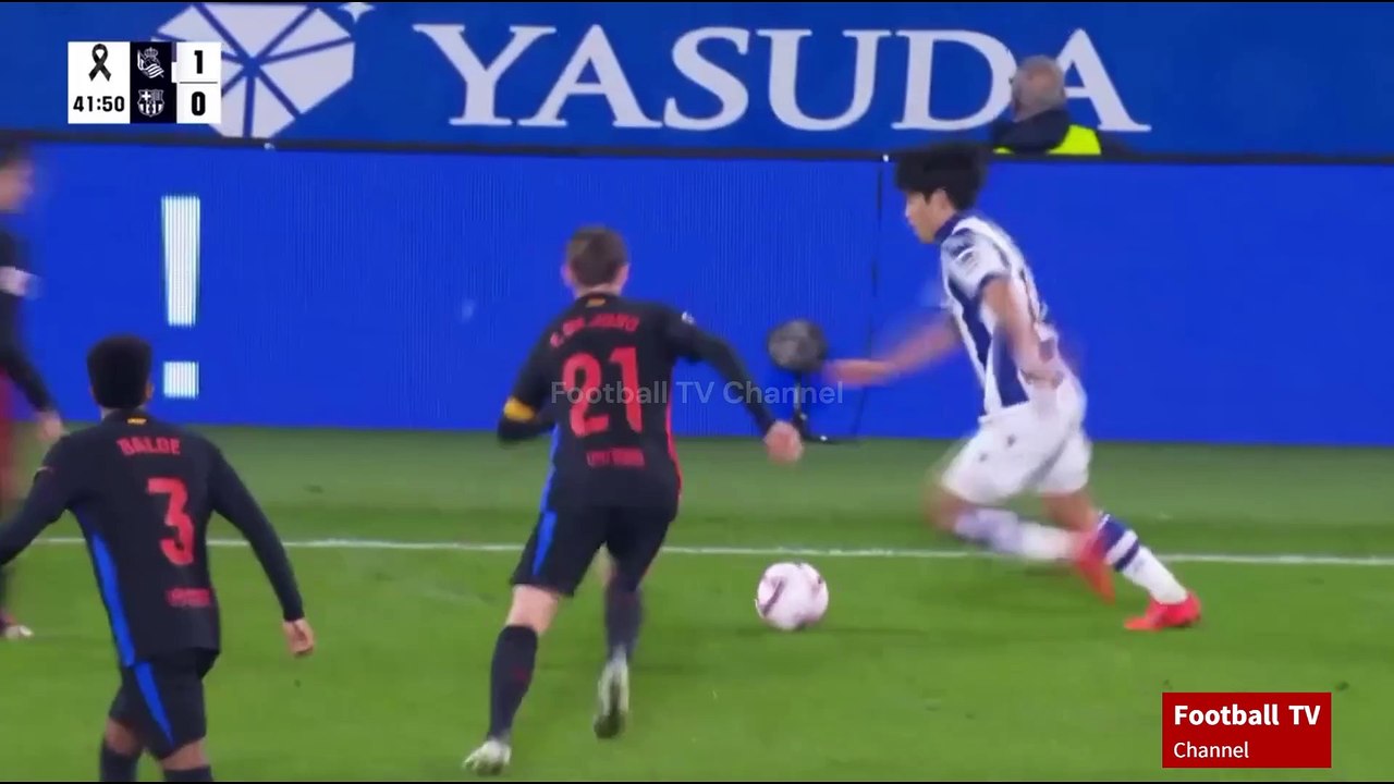 [Takefusa Kubo touch collection] [La Liga 2024-25 11-10] Real Sociedad vs FC Barcelona