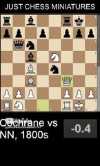 John Cochrane beats NN with the Corridor checkmate