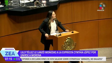 Lilly Téllez le lanza monedas a Cynthia López por unirse a Morena tras dejar al PRI