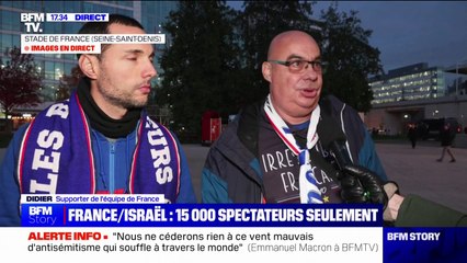 Match France-Israël: "La fête est un peu gâchée", déplore Jean-Baptiste, supporter de l'équipe de France