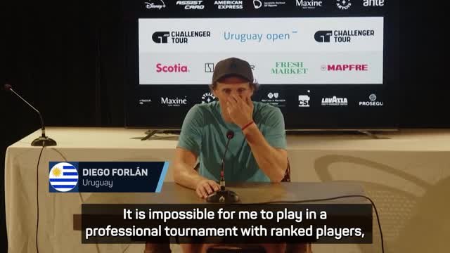 Diego Forlan suffers defeat on professional tennis debut